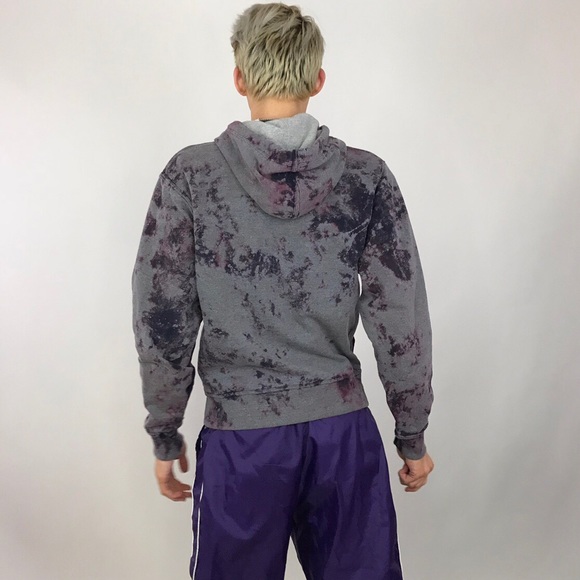 Ash purple custom bleached Champion jacket - Picture 4 of 4